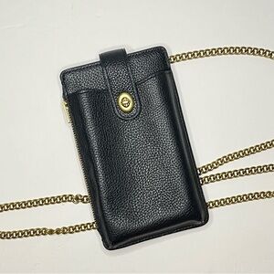 COACH Turnlock Chain Phone Crossbody Wallet